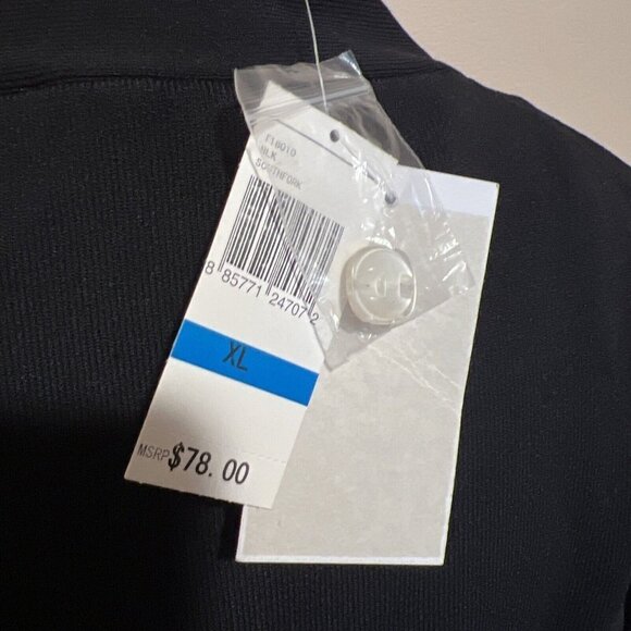 Due per Due Collection 2 Piece Solid Black Long Sleeve Cardigan And Top Size XL - Picture 10 of 13